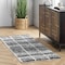 Nuloom Celyn Distressed Stripes Cozy Shag Area Rug 2ft 6in x 6ft GROC03A-2606 - alternate 1
